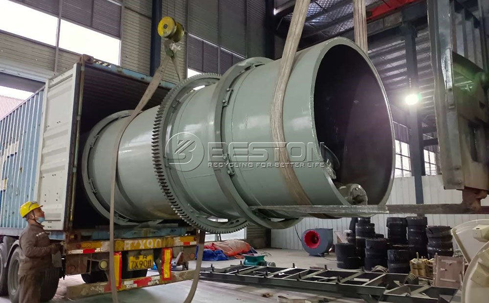 BST-50泰國木屑甘蔗葉炭化設(shè)備發(fā)貨